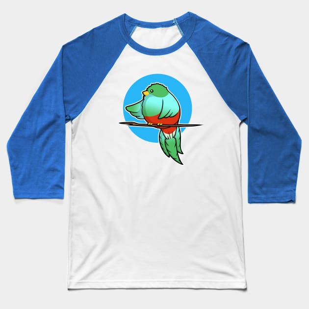 Cute Resplendent Quetzal Baseball T-Shirt by perdita00